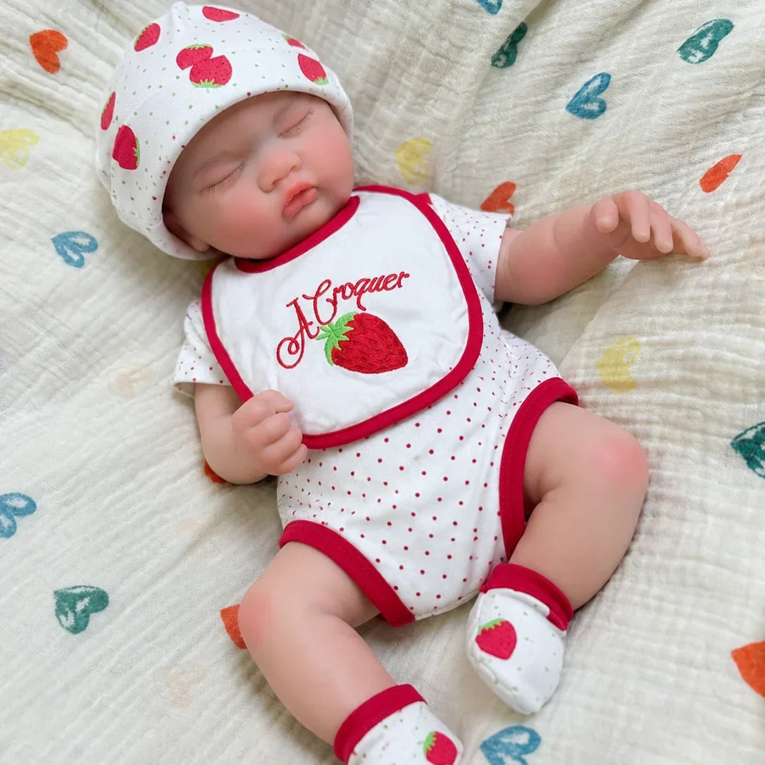 Lottie Full Silicone Baby Doll – 18-Inch Sleeping Reborn Girl – photo 2