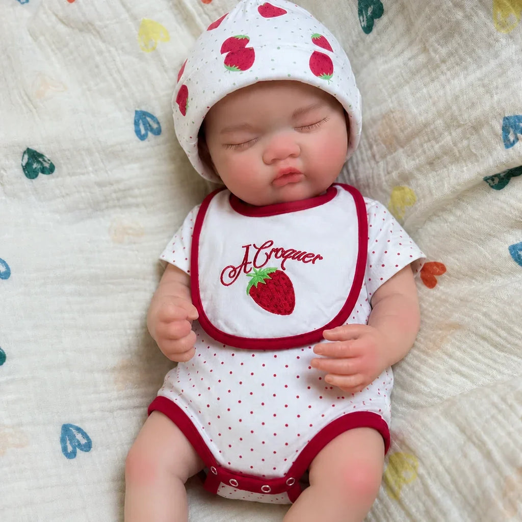 Lottie Full Silicone Baby Doll – 18-Inch Sleeping Reborn Girl – photo 4