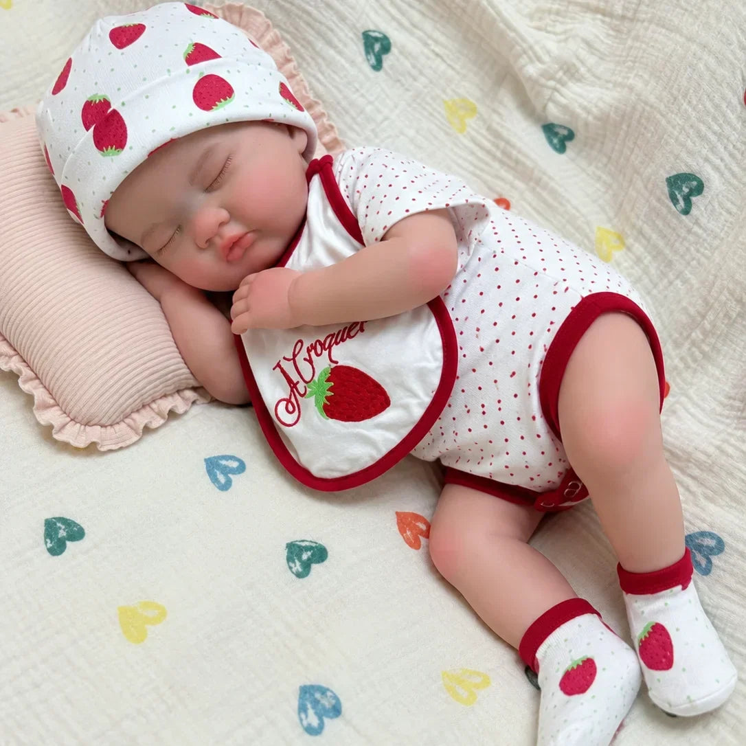 Lottie Full Silicone Baby Doll – 18-Inch Sleeping Reborn Girl – photo 3
