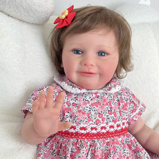Zoe handmade 24 inch reborn doll with vinyl head and cloth body