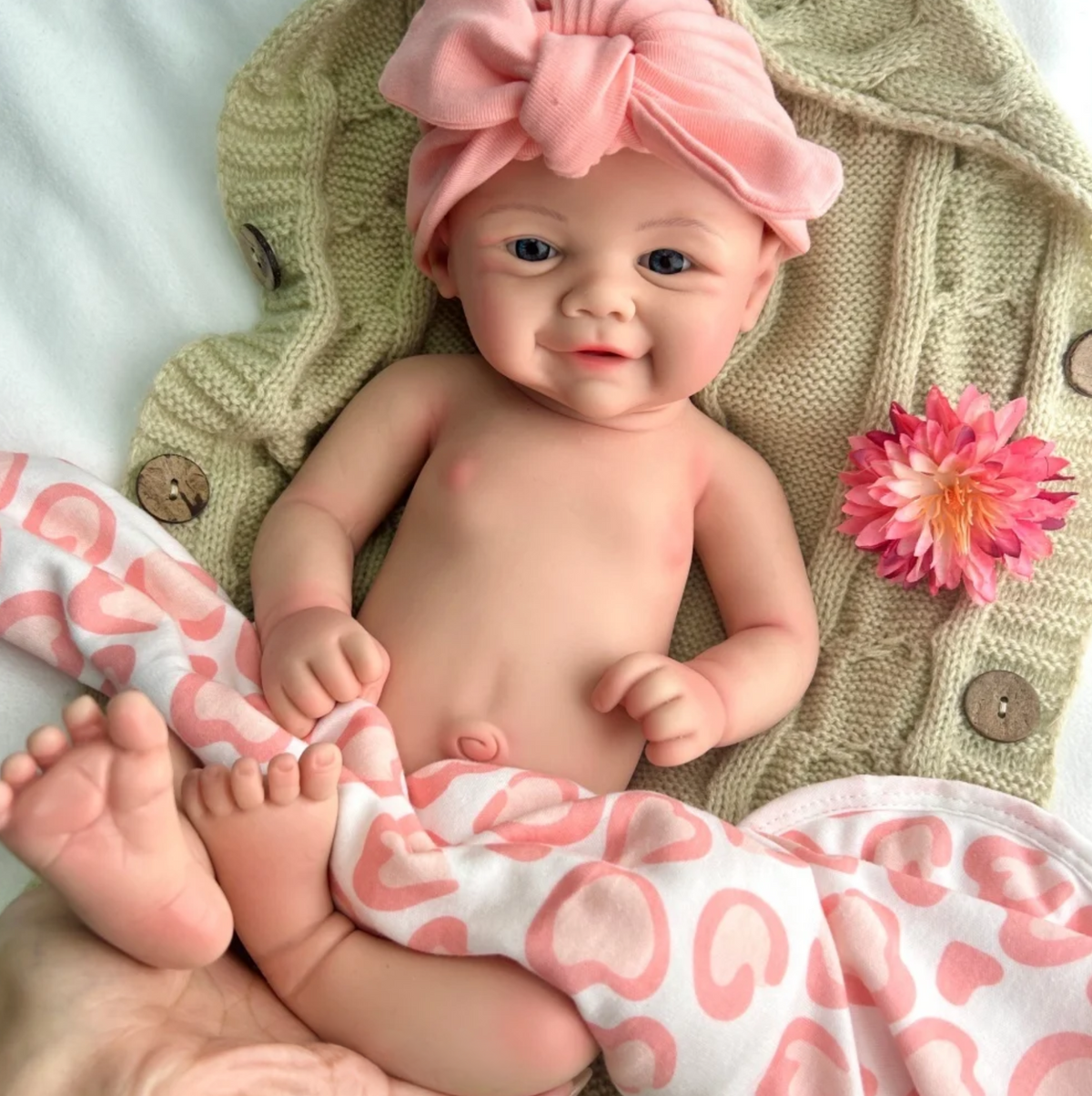 Vivienne – 17" Full Body Silicone Reborn Baby Doll – photo 3