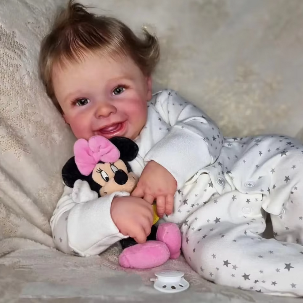 Millie Smiling Reborn Baby Girl Doll with Blue Eyes