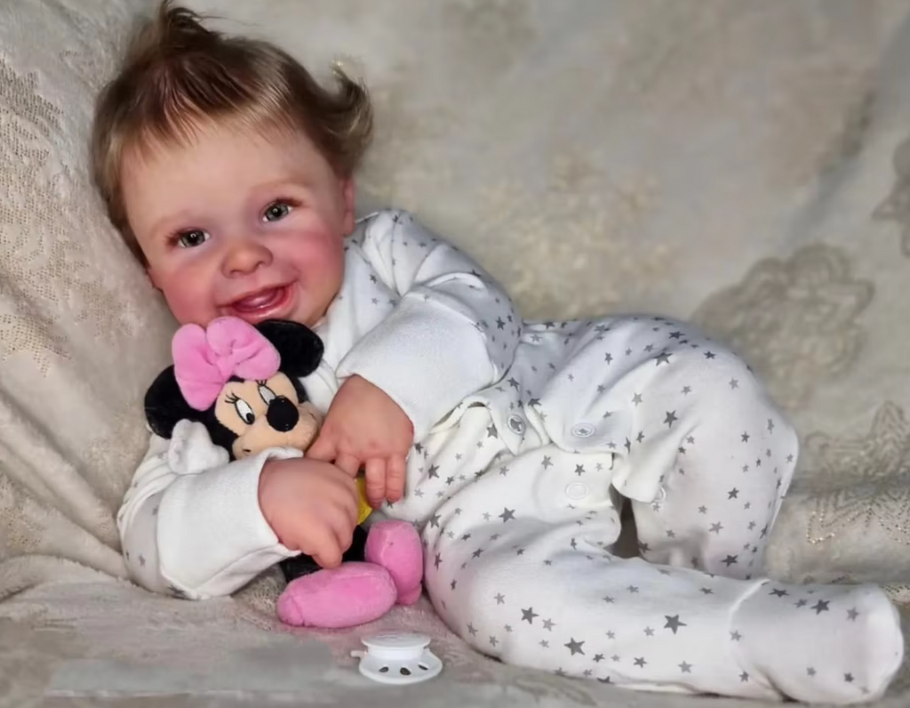 Millie Smiling Reborn Baby Girl Doll with Blue Eyes